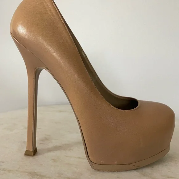 YSL Tribtoo 105 Pump, Nude, Size 36.5 *AUTHENTIC* - Picture 4 of 14
